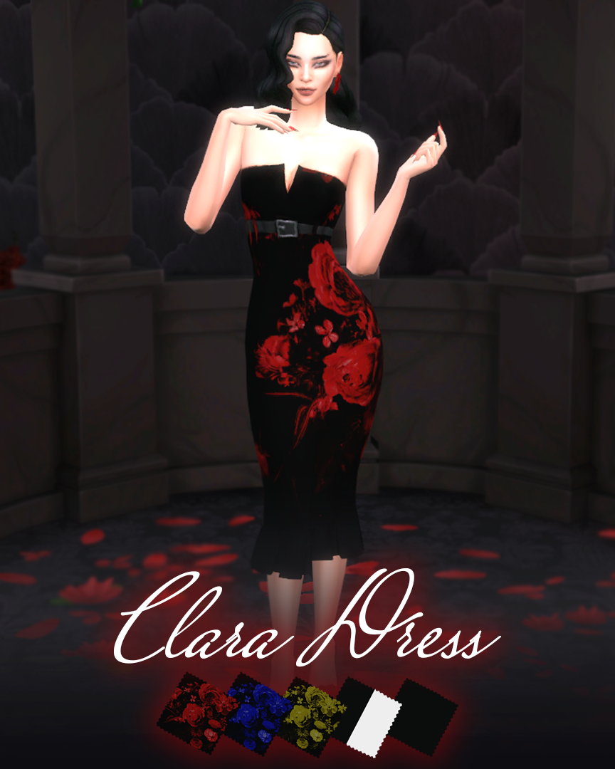 Clara Dress (FDM Collection) - The Sims 4 Create a Sim - CurseForge