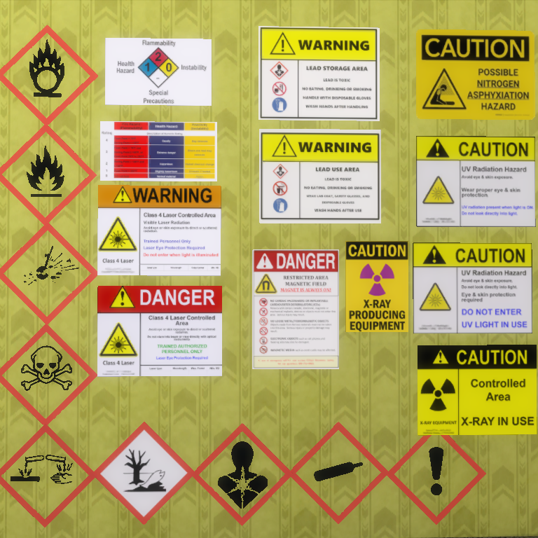 Hazard Signs + Labels - The Sims 4 Build / Buy - CurseForge