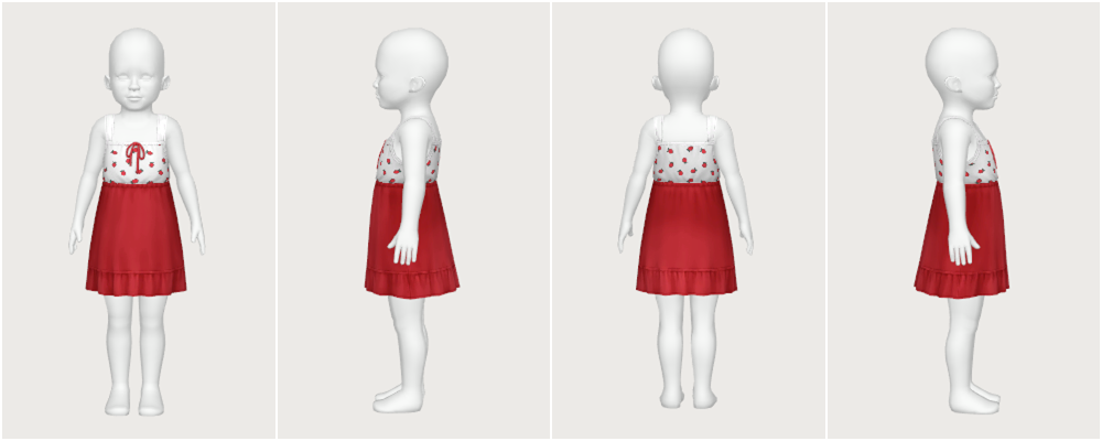miri dress - toddler - The Sims 4 Create a Sim - CurseForge