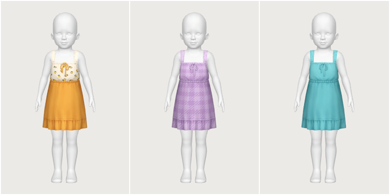 miri dress - toddler - The Sims 4 Create a Sim - CurseForge