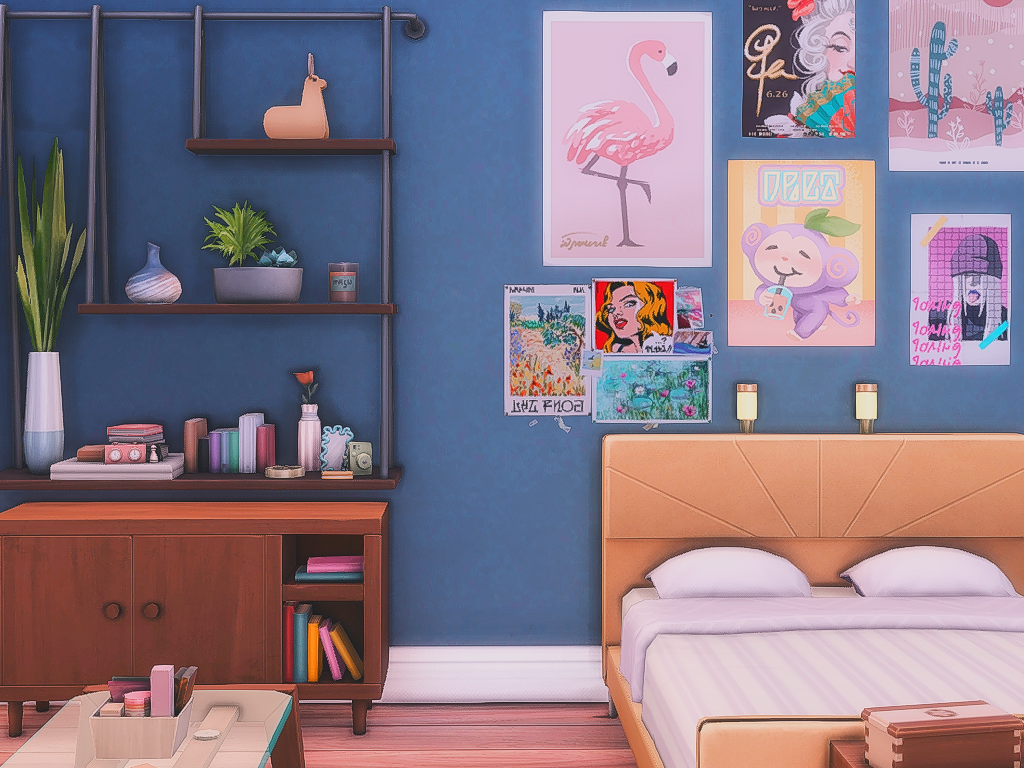 Modern Bedroom No Cc The Sims 4 Rooms Lots Curseforge 1058