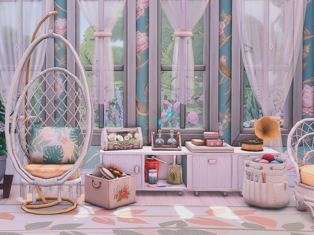 Boho living room *NO CC* - The Sims 4 Rooms / Lots - CurseForge
