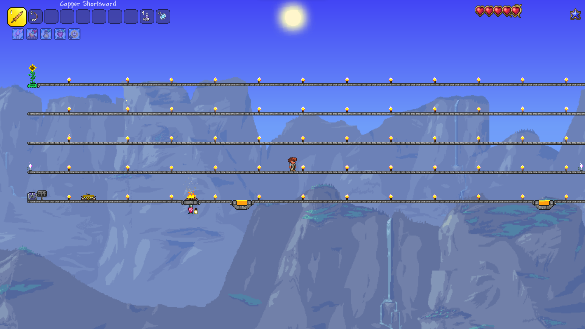 Mechanical Boss and Moon Lord Arena