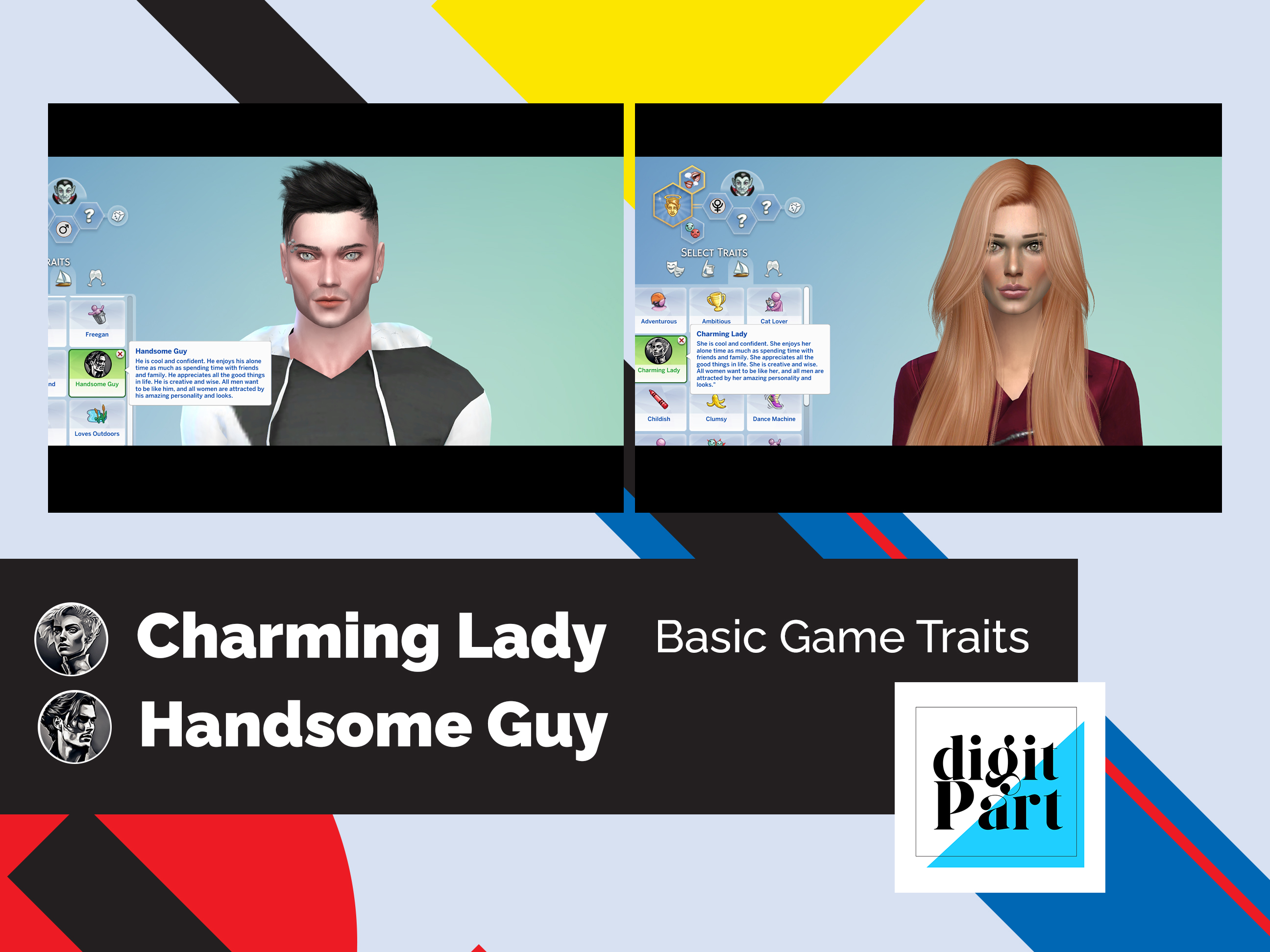 Charming Lady And Handsome Guy - 2 Traits - The Sims 4 Mods - CurseForge