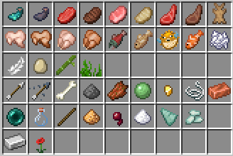 These are the default items in zombie_cannot_pickup_loot. Note that this includes Tipped arrow of all kinds
