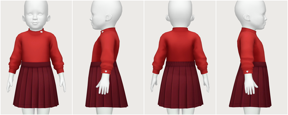 eryka dress - toddler - The Sims 4 Create a Sim - CurseForge