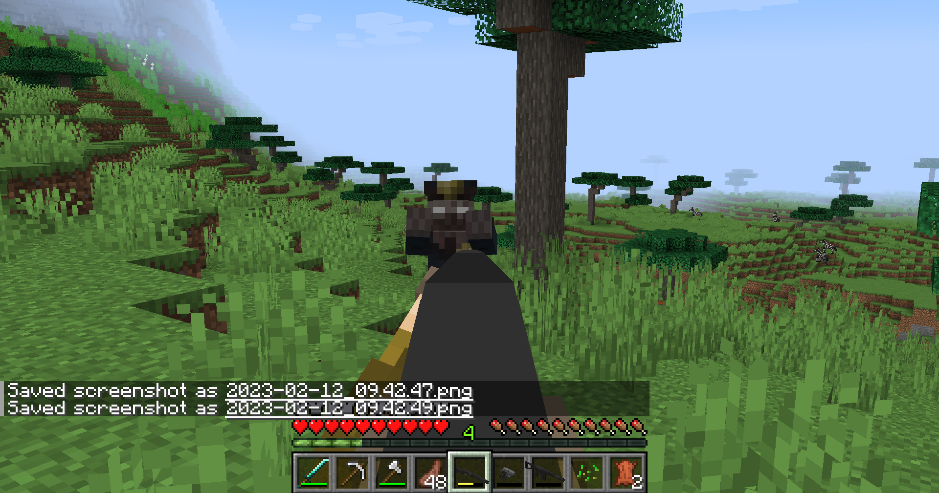 Using a shotgun against incoming zombies