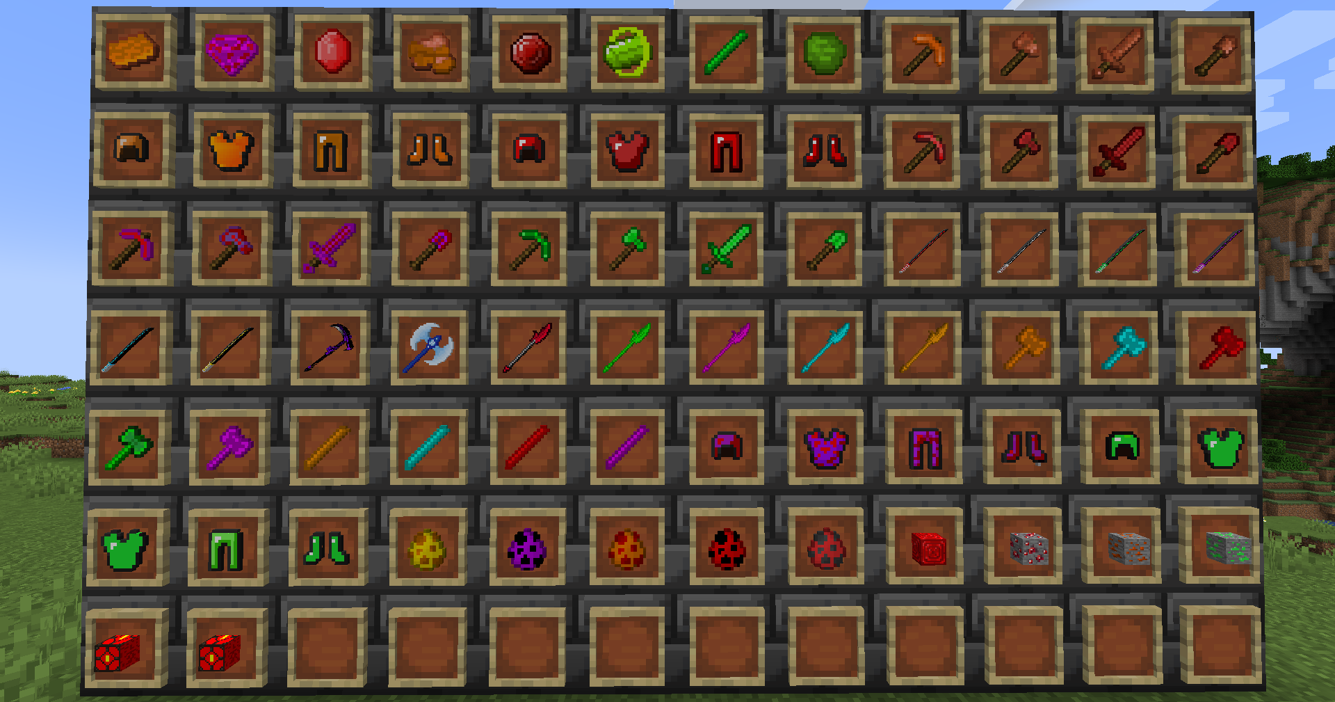You can see all Items