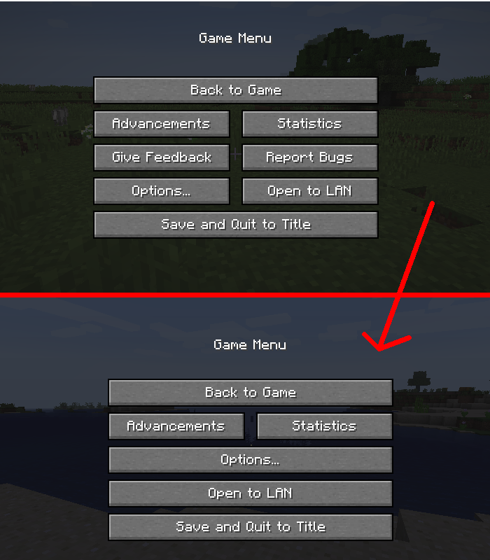Clean Ingame Menu - Minecraft Mods - CurseForge