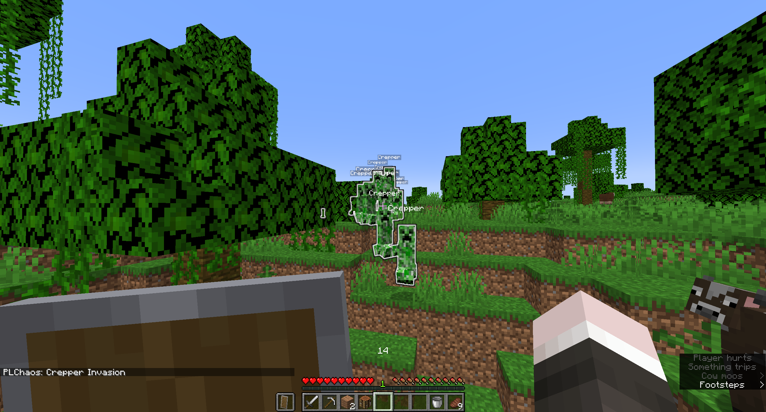 Modified Creepers that cause massive damage if they blow up. They have a 5 second fuse time, giving players time to run away.