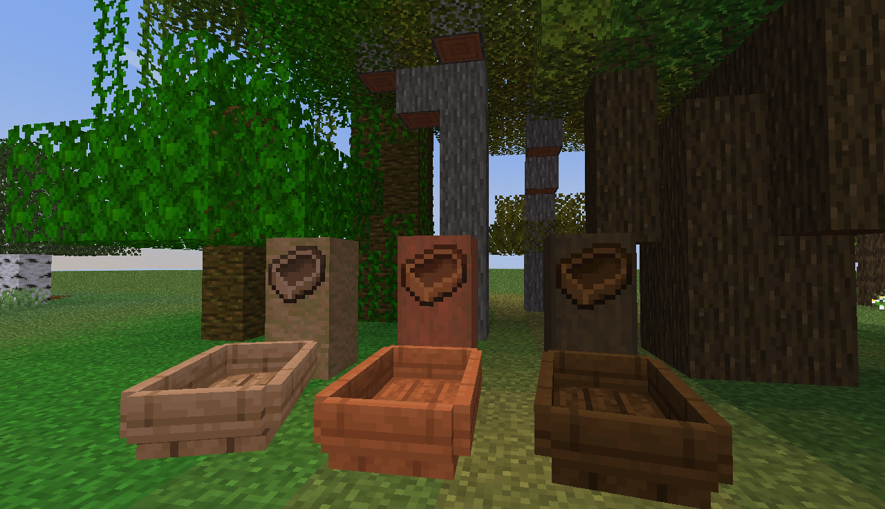 Jungle. Acacia, and Dark Oak.