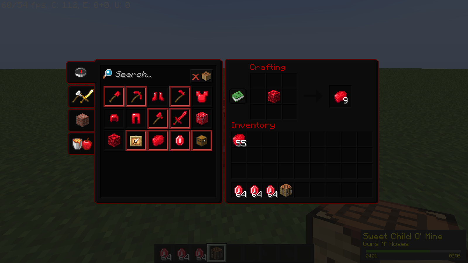 Block of Uncut Ruby Uncraft