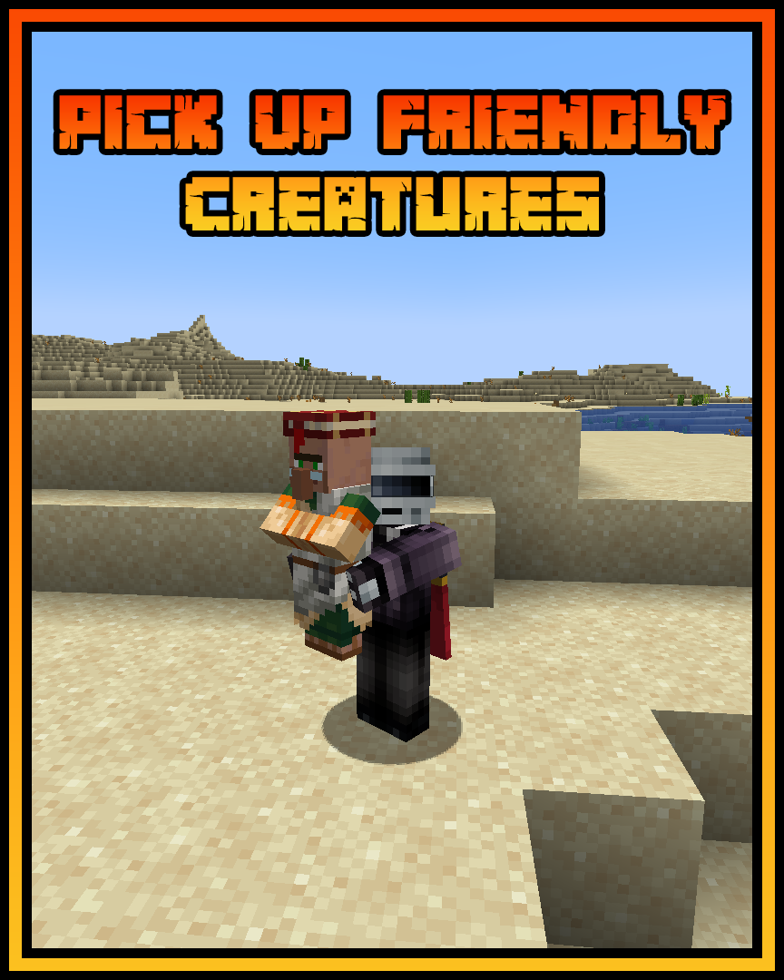 Pick Up Friendly Creatures With The Carry On Mod!