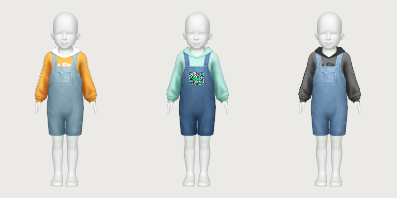 clio overalls - toddler - The Sims 4 Create a Sim - CurseForge