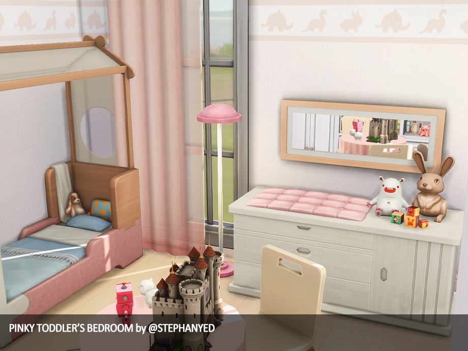 Pinky Toddler's Bedroom (No CC) - The Sims 4 Rooms / Lots - CurseForge