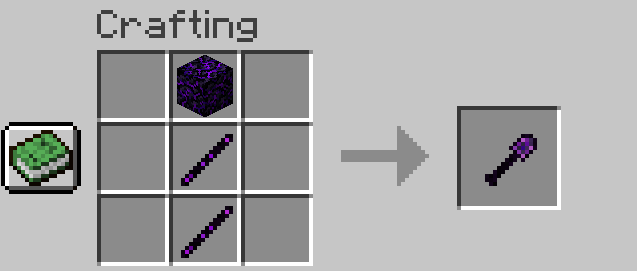 Crying Obsidian Shovel Recipe