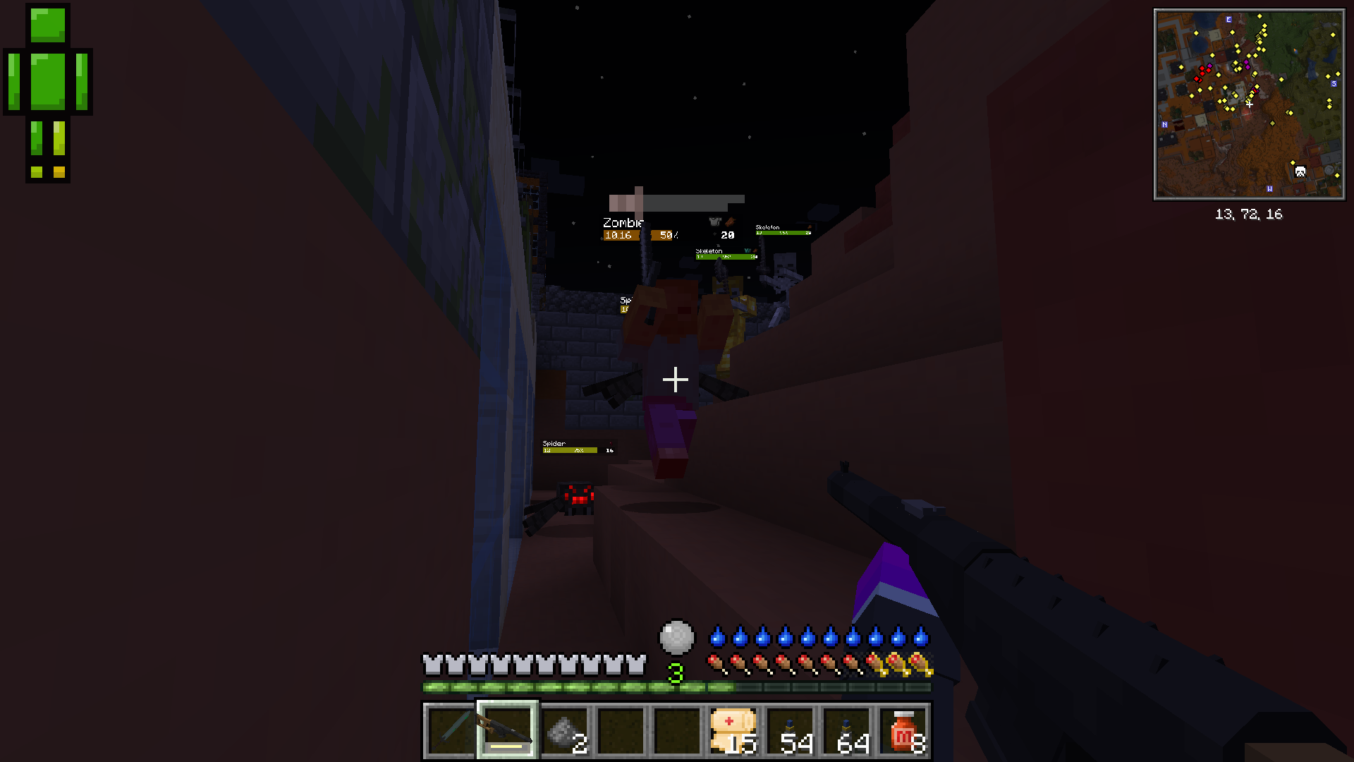 Beware the amount of mobs at night it gets deadly...and new dehydration and overheating systems will keep you on your toes!