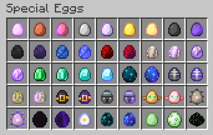 Special Eggs Screenshots - Mods - Minecraft