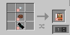 This is how you craft beans with a pipe an iron nugget and cocoa beans
