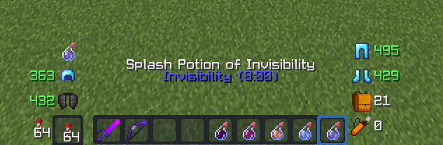 Font on a splash potion of Invisibility 