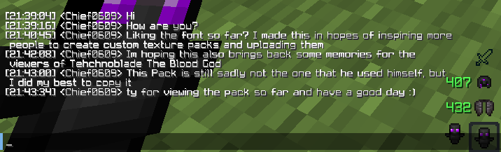 A little message from me to the viewers of this pack