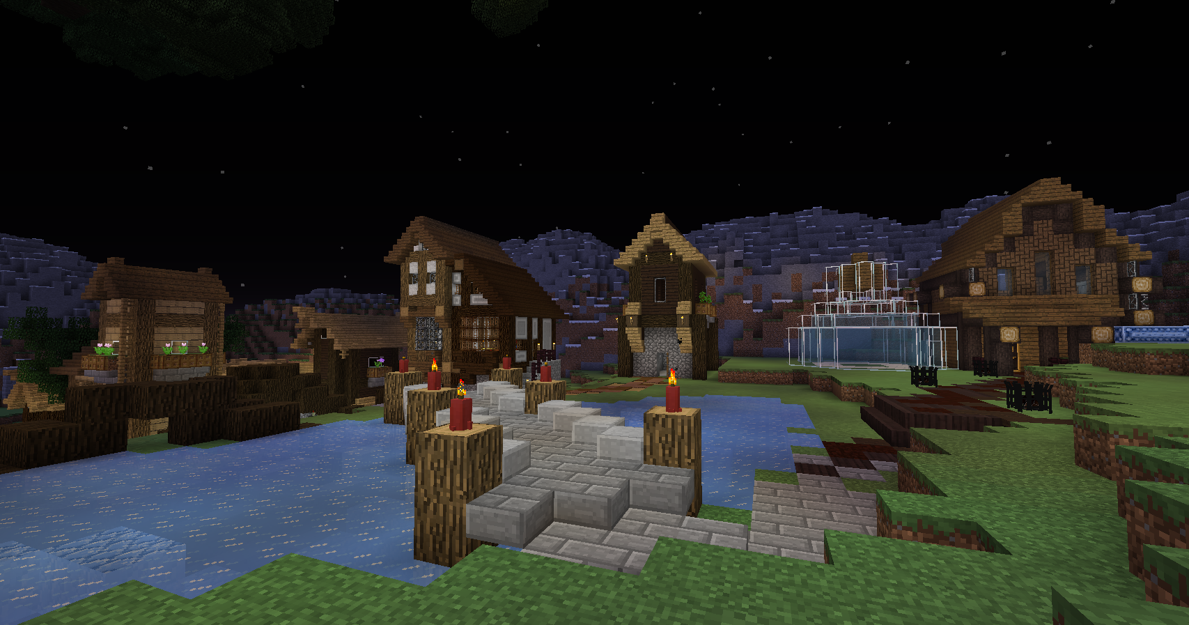 Buildings and terrain to explore