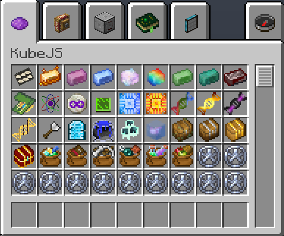 kubejs items
