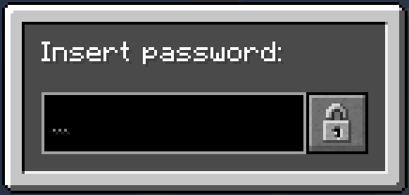 Password encrypted GUI