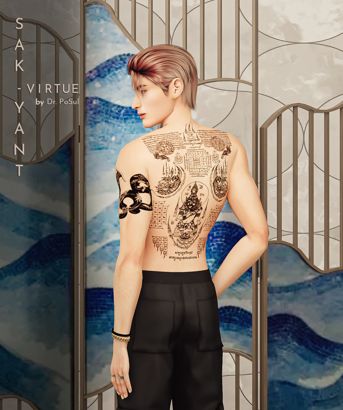 Artistic Sleeve Tattoo No2  The Sims 4 Catalog