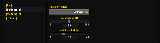 Modifying barTexture TAG behaviour