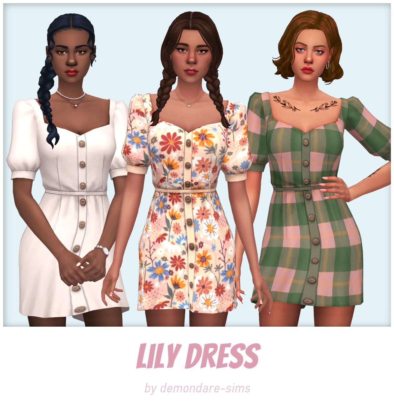 Lily Dress By Demondare Sims The Sims Create A Sim CurseForge