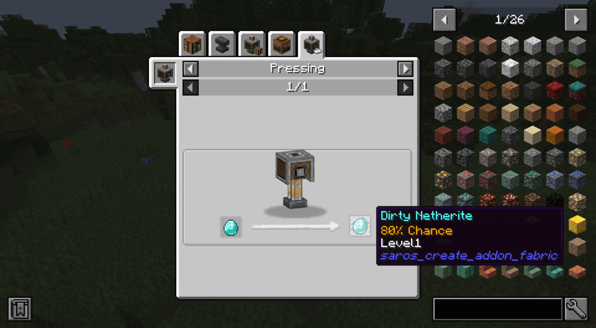 Netherite recipe