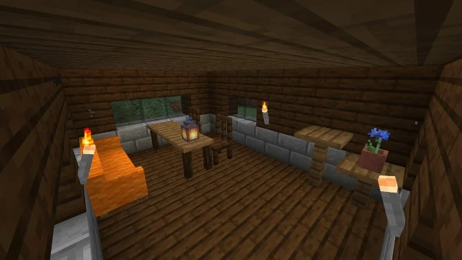 Furniture added with the Adorn mod