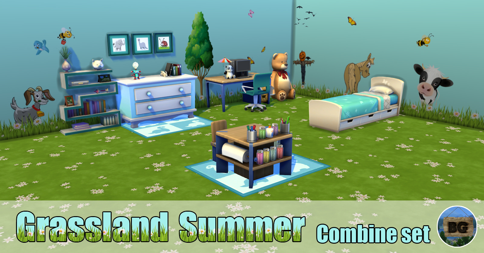 Grassland Summer - Combine Set - Thumbnail