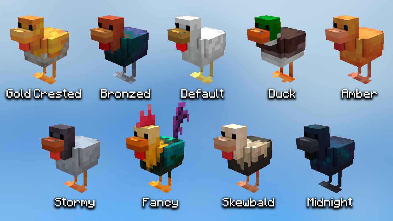 More Chicken Variants Minecraft Resource Packs