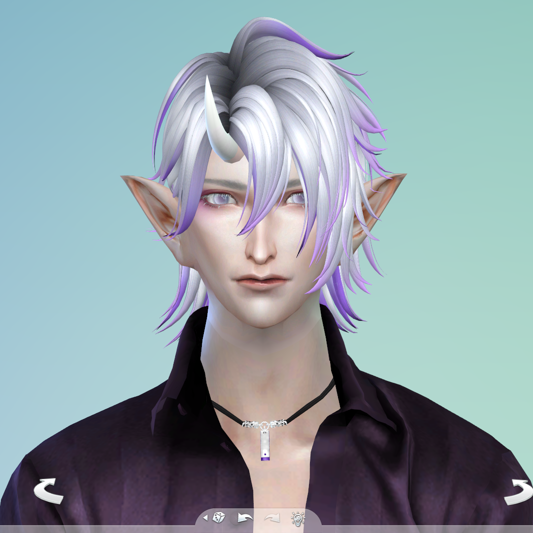 Horns - Oni 01 - One Side - Right - The Sims 4 Create a Sim - CurseForge