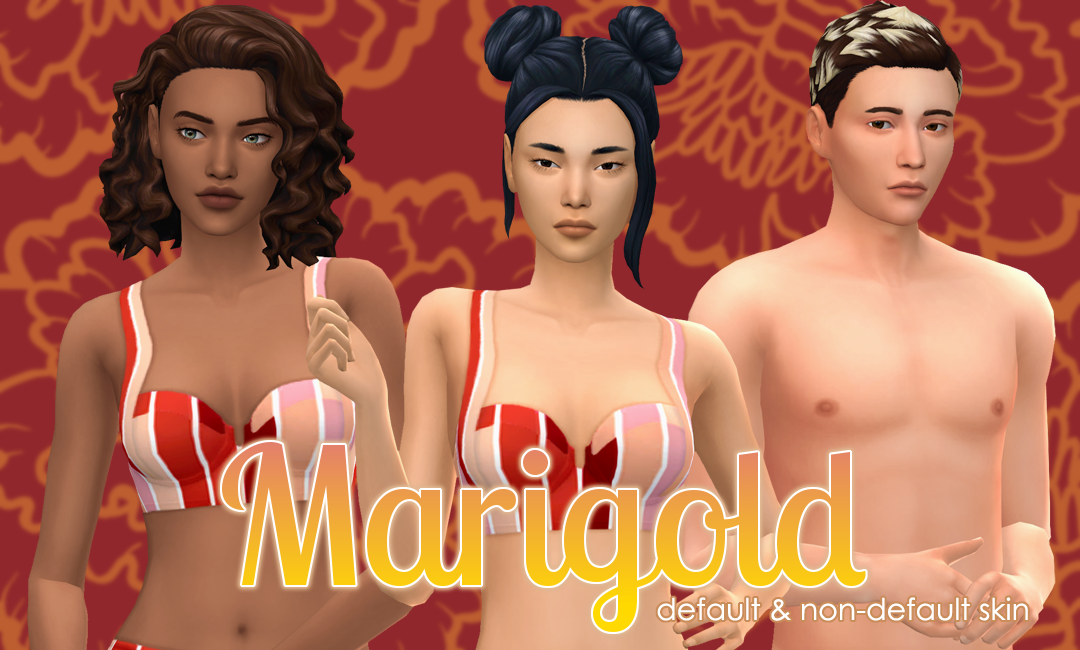 Marigold Default & Non-Default Skin - The Sims 4 Create a Sim - CurseForge