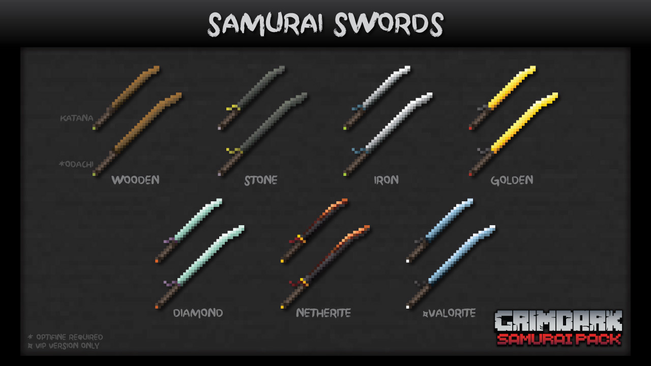 Kalam0n's Grimdark Samurai Sword Textures