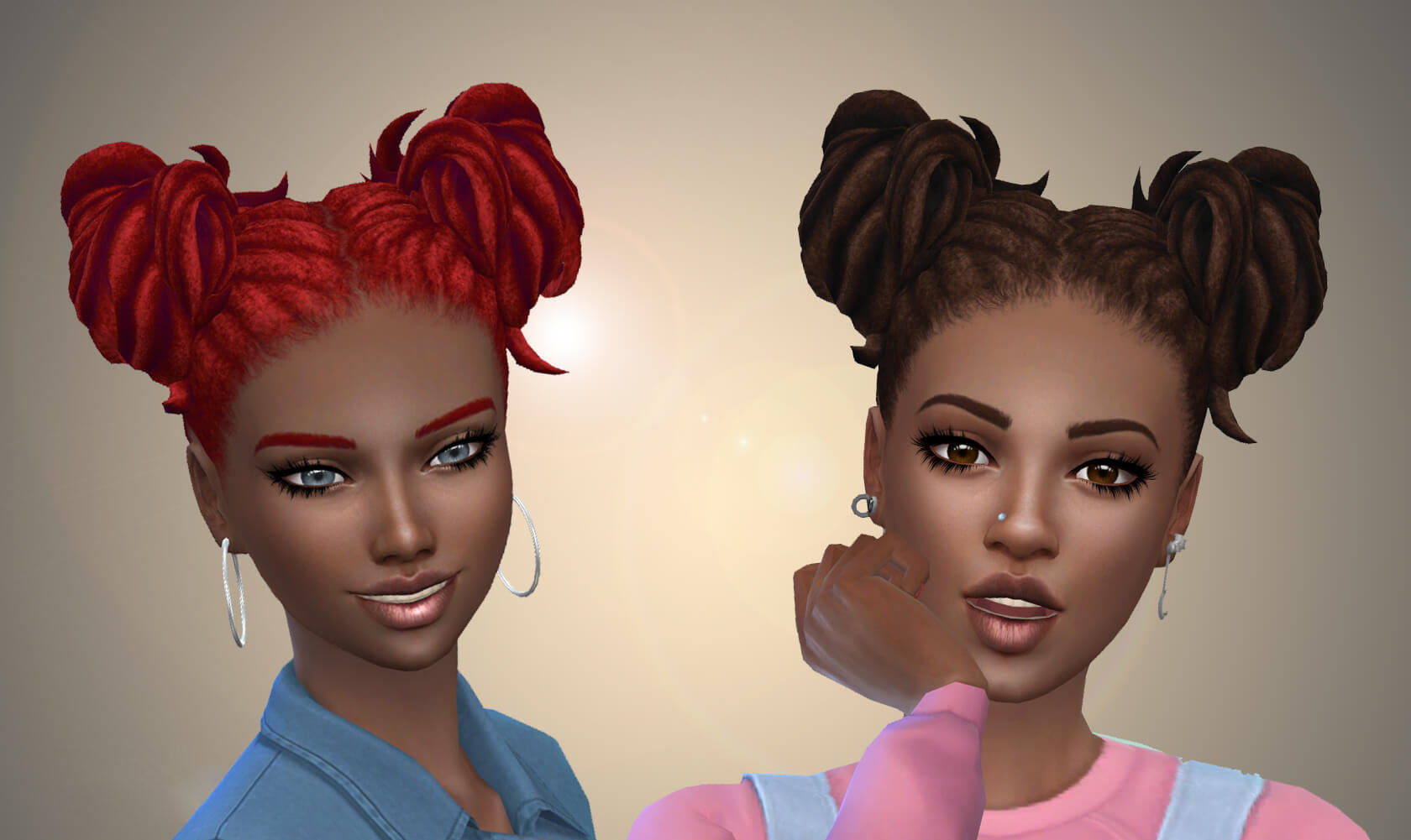 Buns Dreads - The Sims 4 Create a Sim - CurseForge