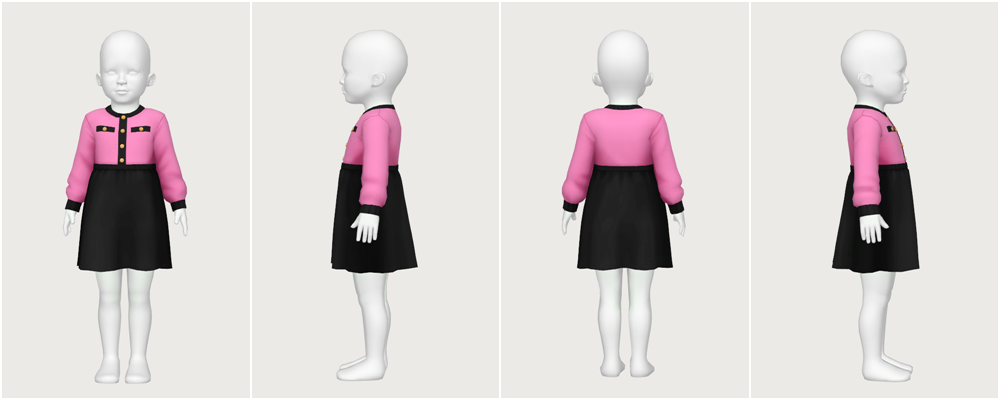 sofya dress - toddler - The Sims 4 Create a Sim - CurseForge