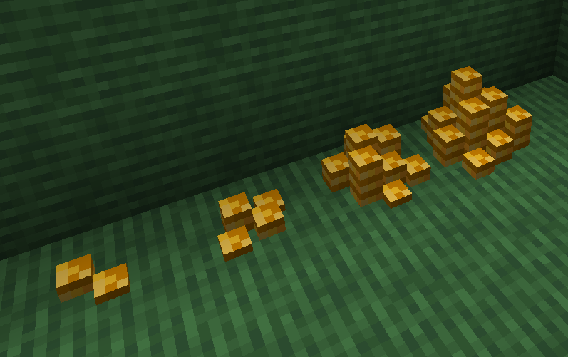 an image of all the gold piles ingame