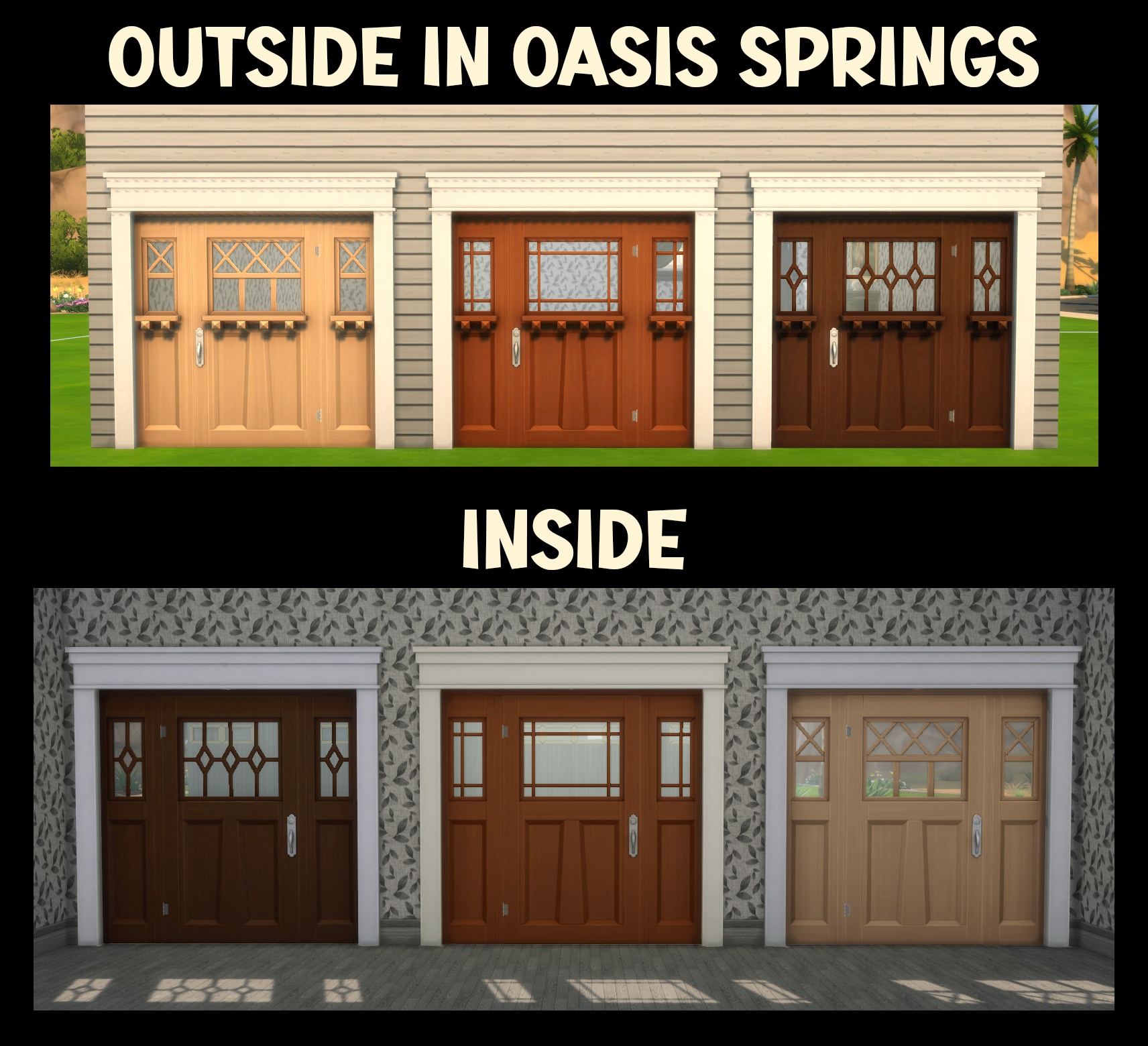 Craftsperson Door 64 Recolours The Sims 4 Build / Buy