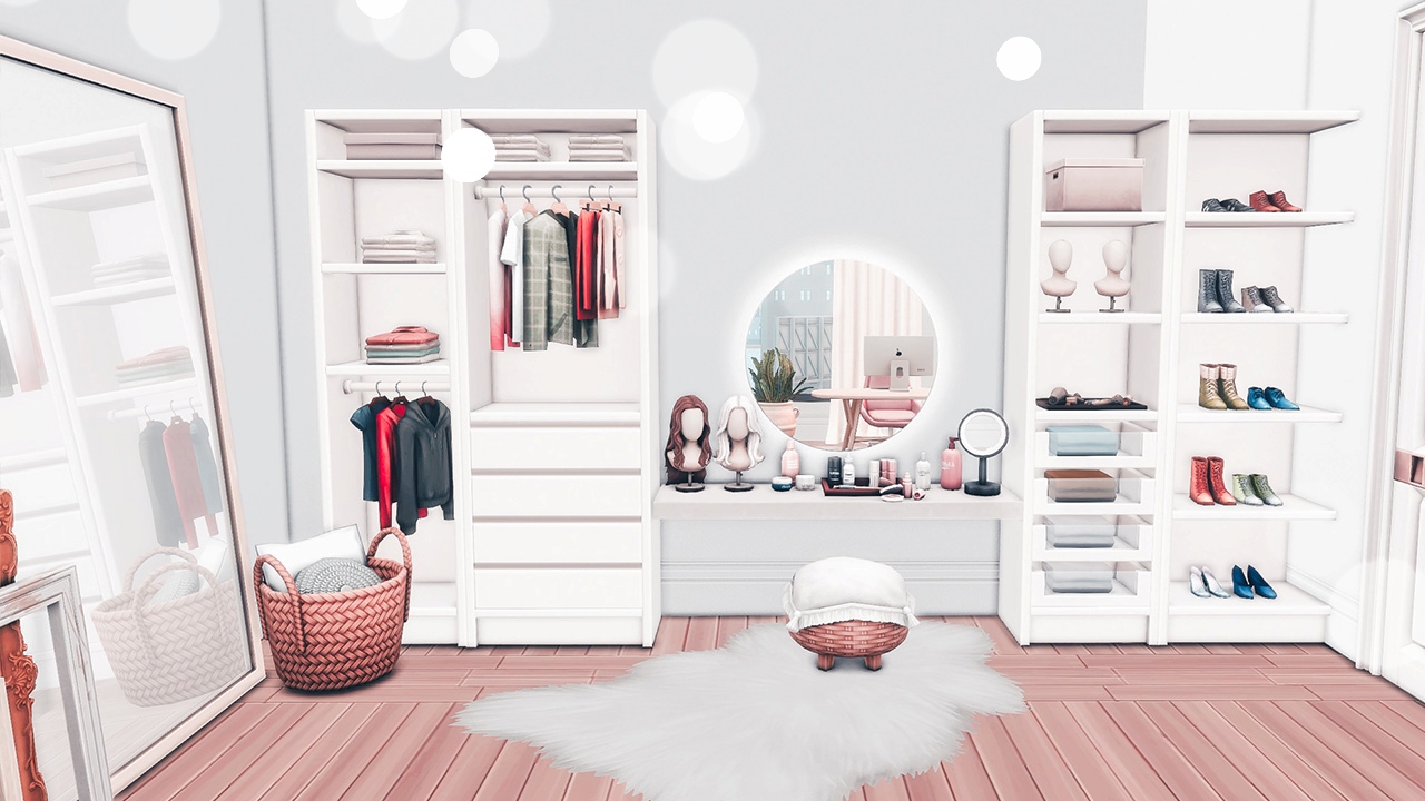 fashion blogger apartment sims 4
