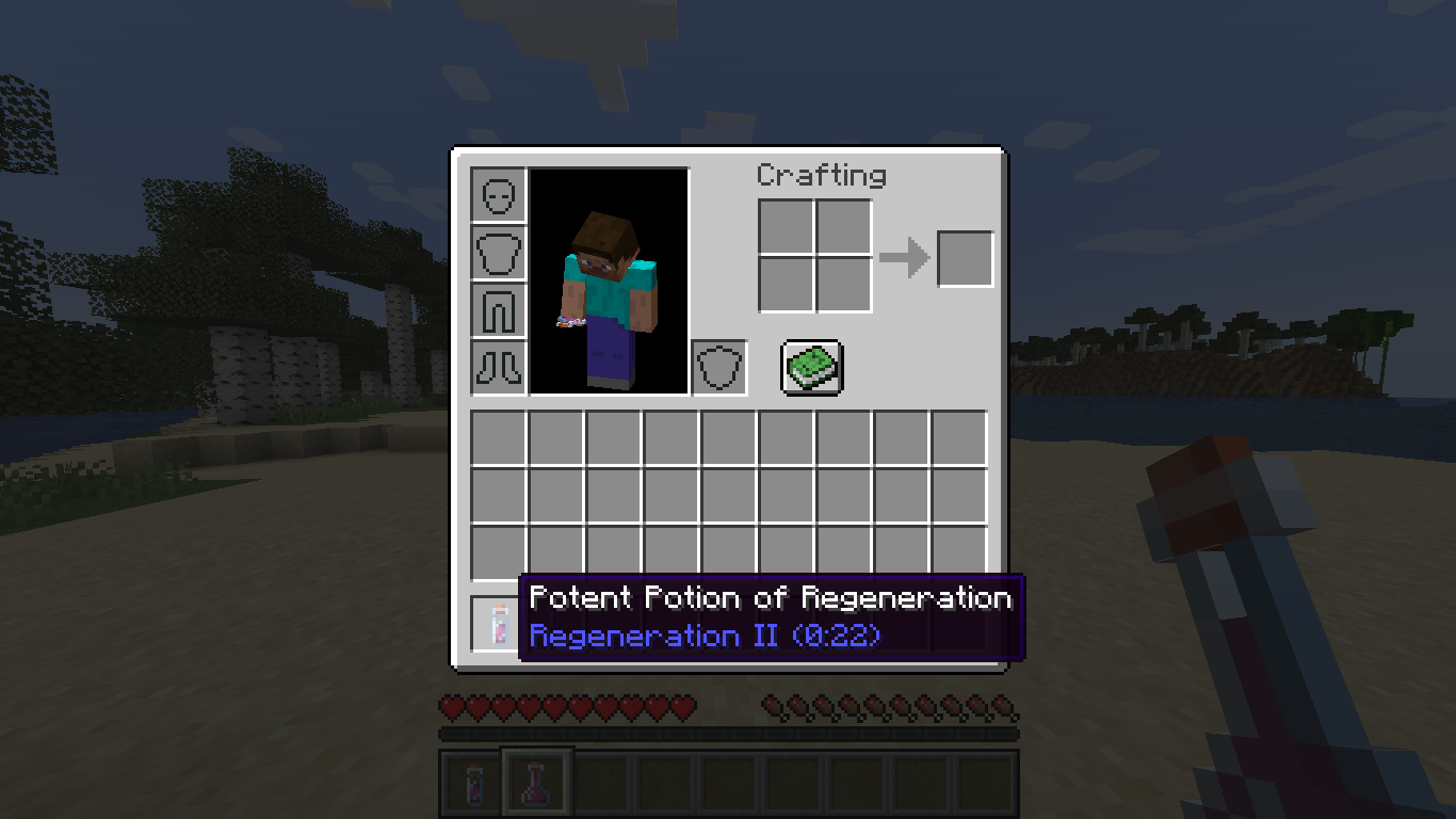 A look at the added Potent prefix to strong potions. (Glowstone)