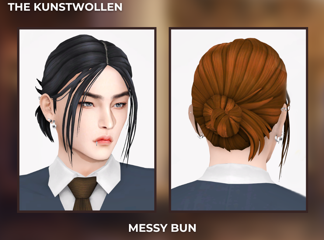 Gently Tied Hair Set Screenshots The Sims 4 Create A Sim Curseforge