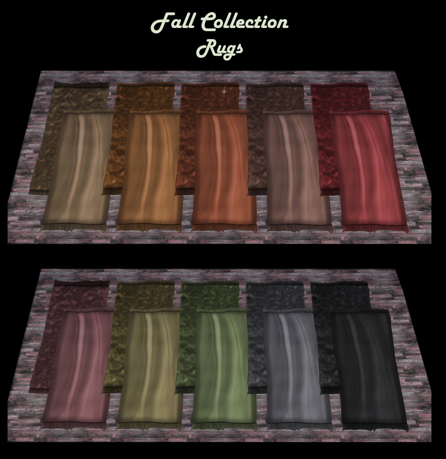rug patterns and colours