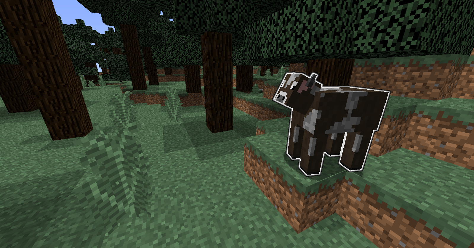 Cow with glowing effect