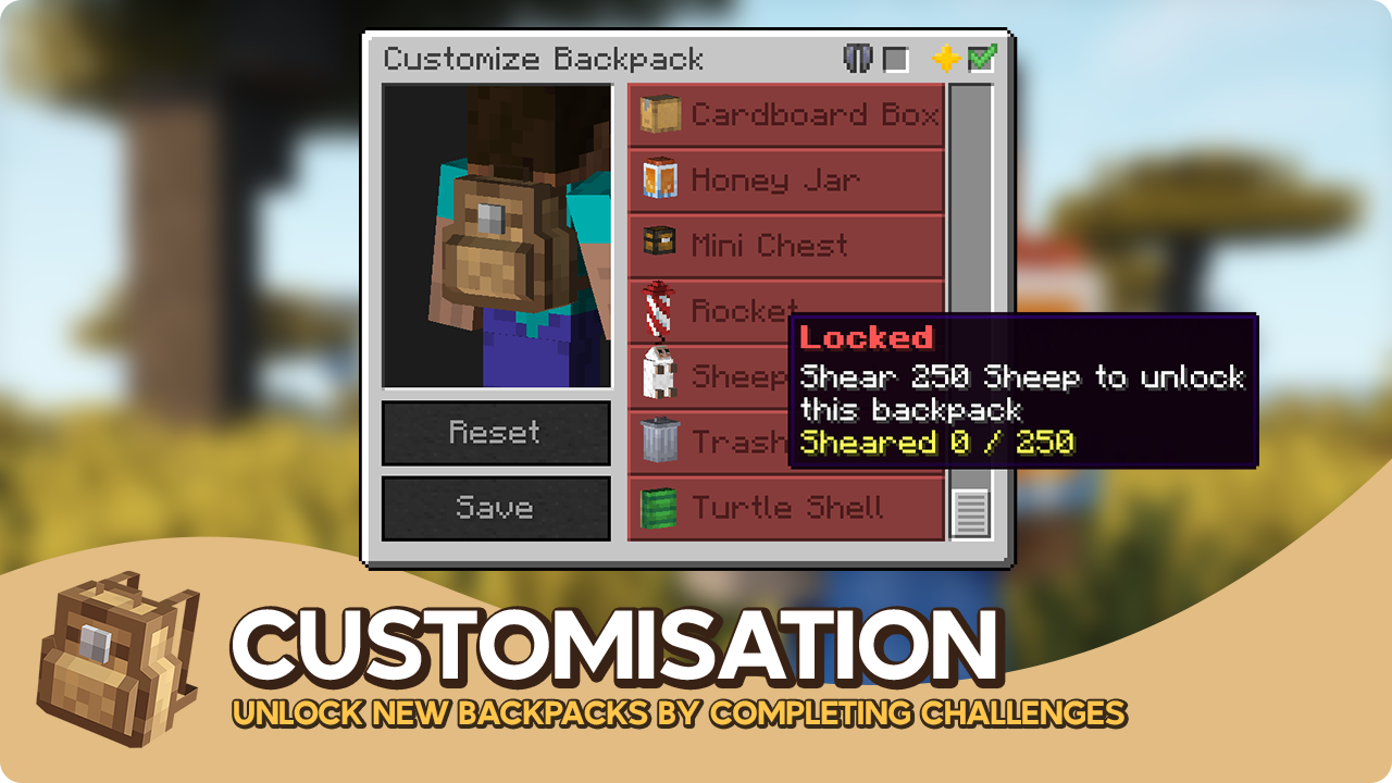 Customize your backpack!