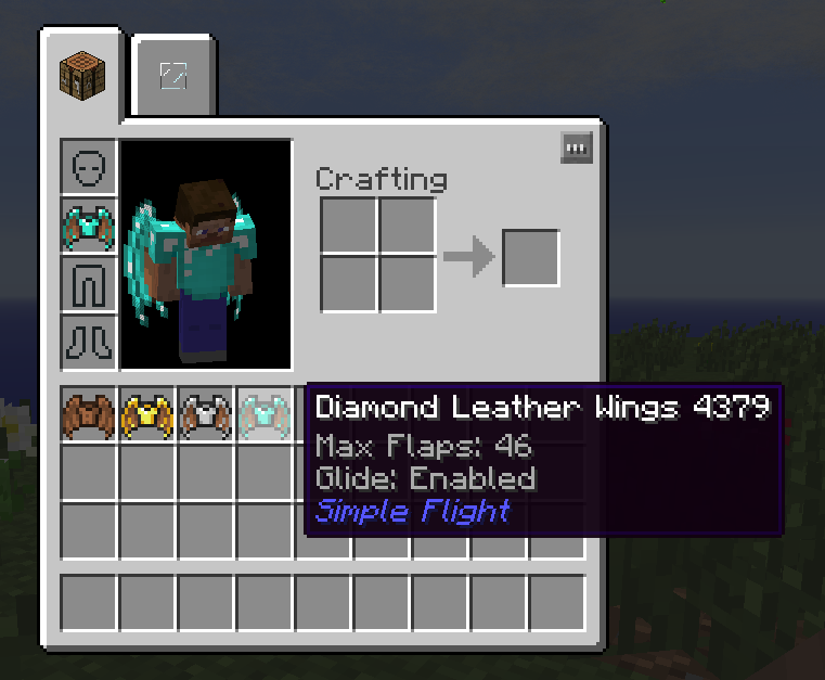 Different classes of wings are available.
