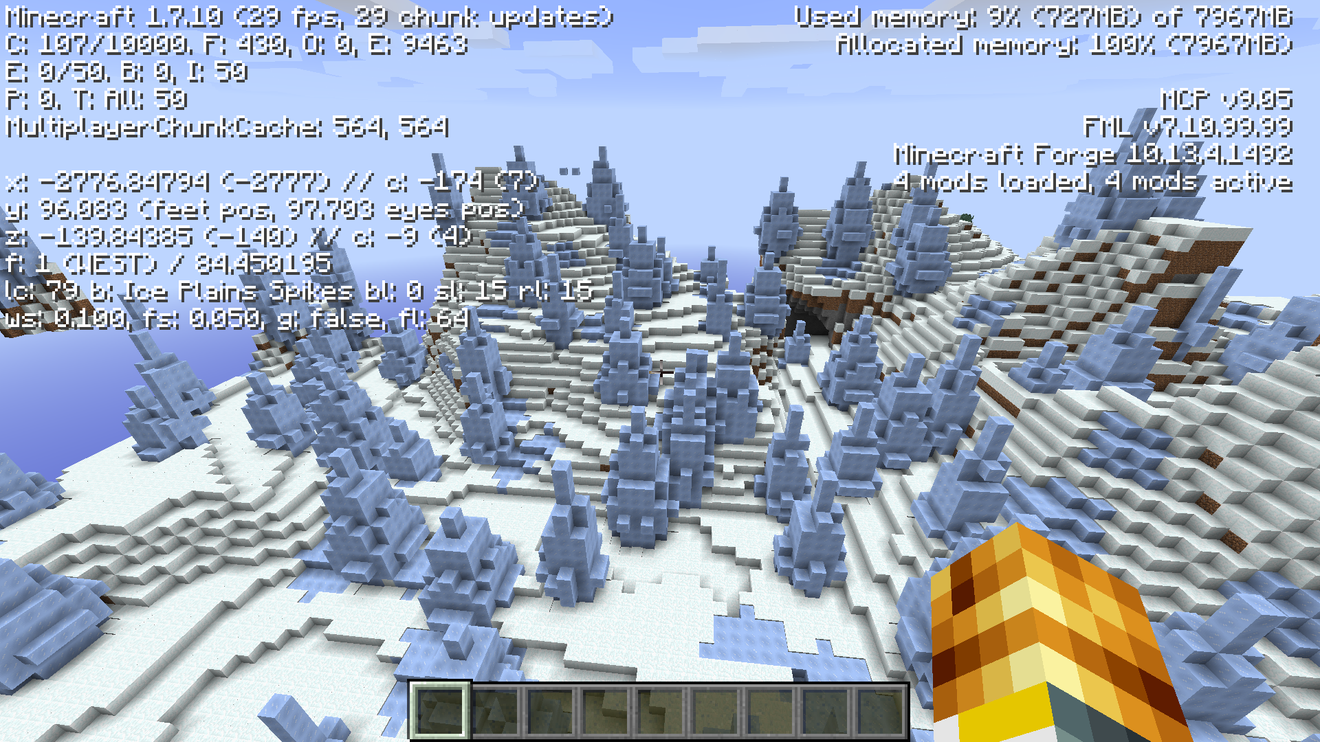 Freon biome in Glistre Mod